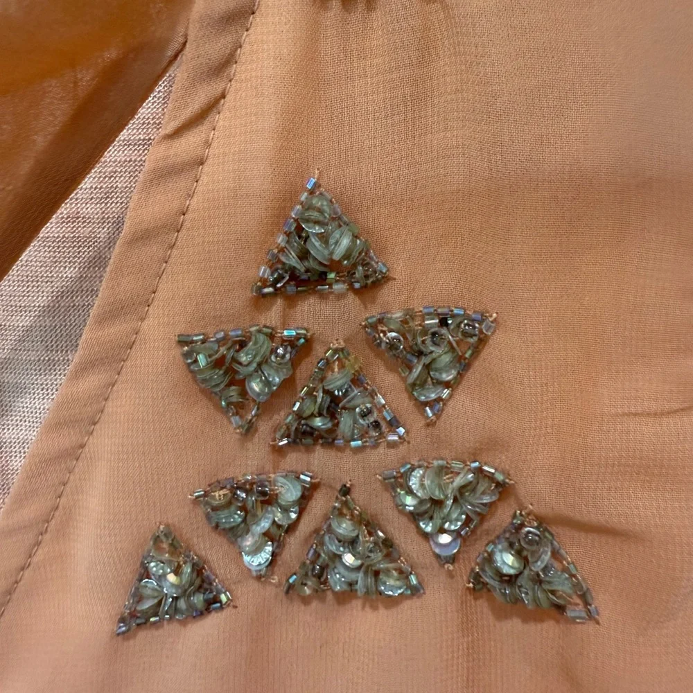 Akemi+ kin by Anthropologie- Orange Tie Front Tank Top with Sleeveless Design- L - Picture 3 of 5